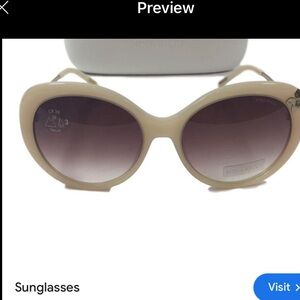 Nina Ricci France Vintage oval white phrame retro rosé colored glasses excellent